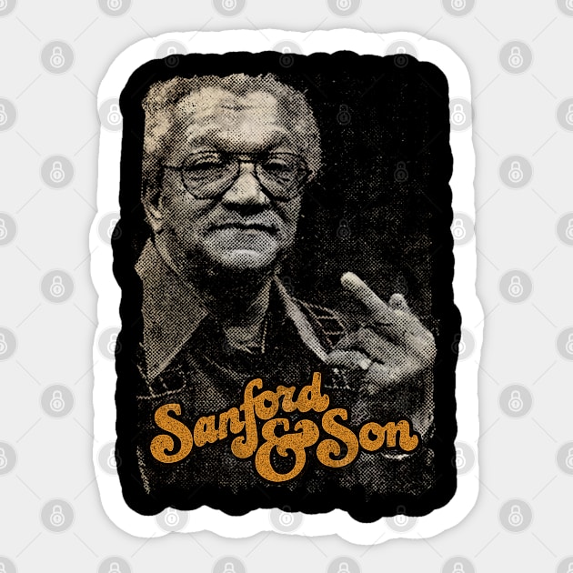 Middle finger Redd Foxx Sticker by XINNSTORE